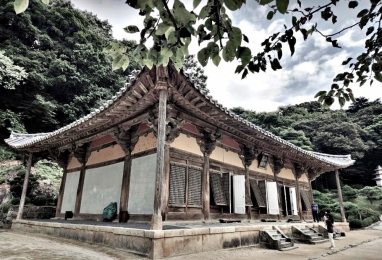 무량수전 배흘림기둥에 기대서서 2일